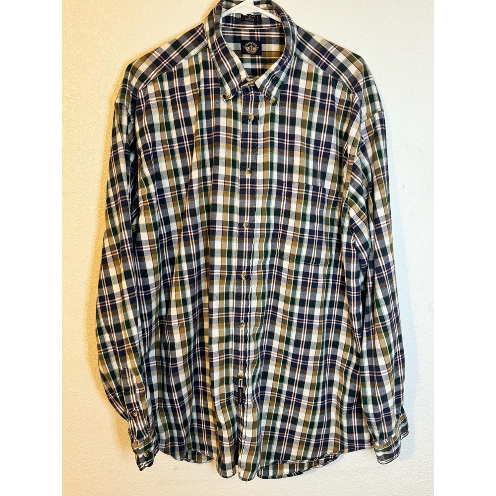 Dockers Men's Plaid Long Sleeve Button Down Shirt Size XL‎